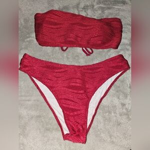Women's Red 2 Piece Zaful Bikini- Large
